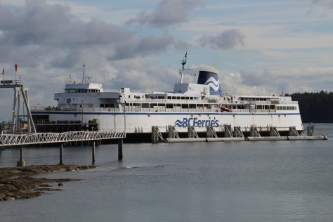 BC Ferries bringing guests to Galiano Island.